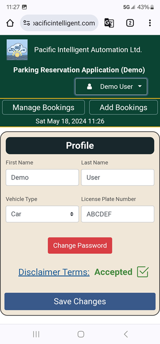 Specify Vehicle Type